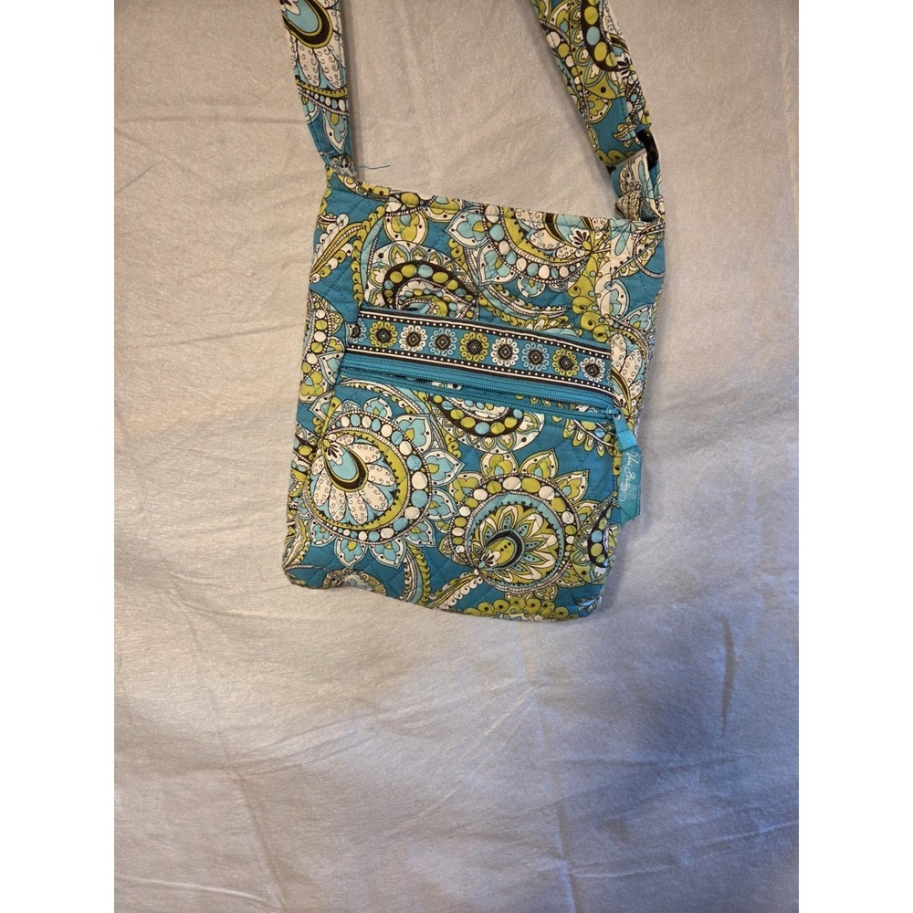 vera bradley purse‎ crossbody Green Blue Great Condition